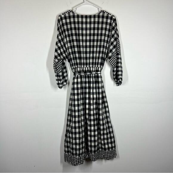 J Crew Tie Waist Button Front Dress in Organic Cotton Size XS - Picture 4 of 9